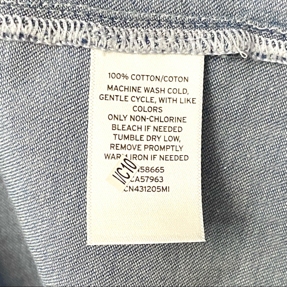 NWT Caslon Chambray Lightweight Utility Jacket - Picture 9 of 10